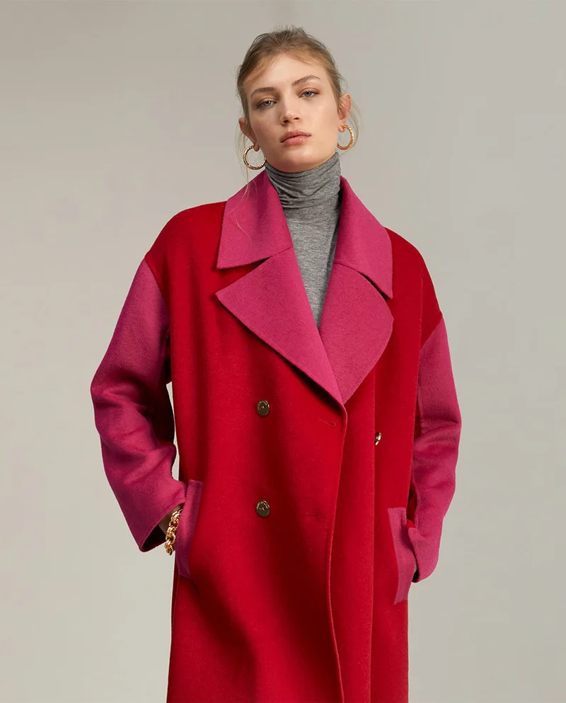 Lola Casademunt Two-tone handcrafted coat